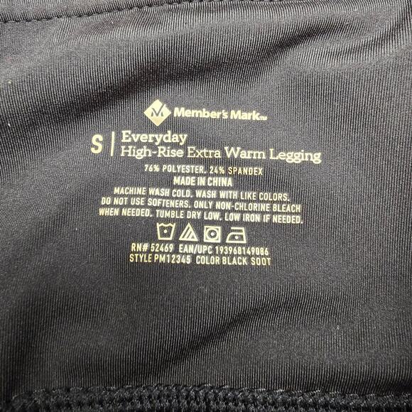 Women's Member's Mark Black "Everyday High-Rise Extra Warm Legging" | Size Small - Picture 10 of 10
